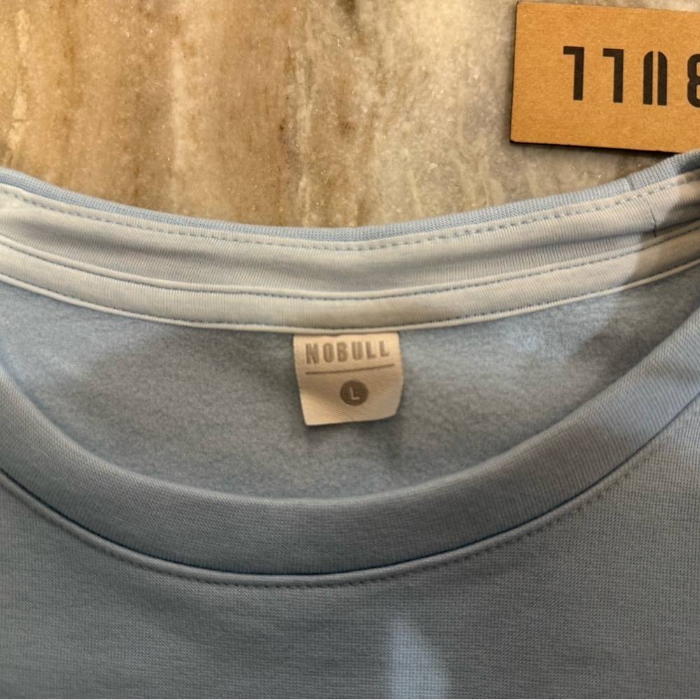NWT Women’s NOBULL light blue Crew pullover sweatshirt- Size large - Picture 6 of 10